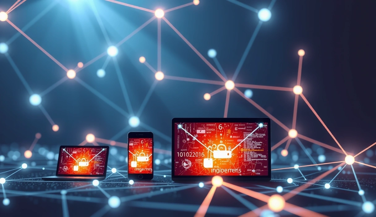 Abstract digital landscape representing responsive web design concepts