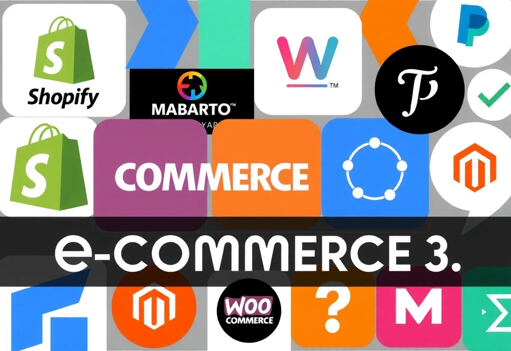 Diverse e-commerce platform logos including Shopify, WooCommerce, and Magento, showcasing gridmint's versatility