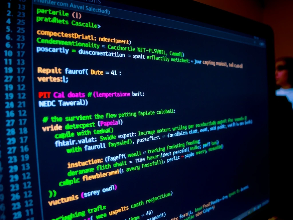 Code snippets on a screen, showcasing clean and efficient programming practices.