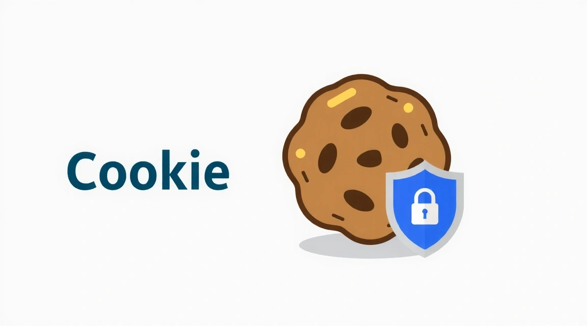 Cookie icon with a shield representing privacy