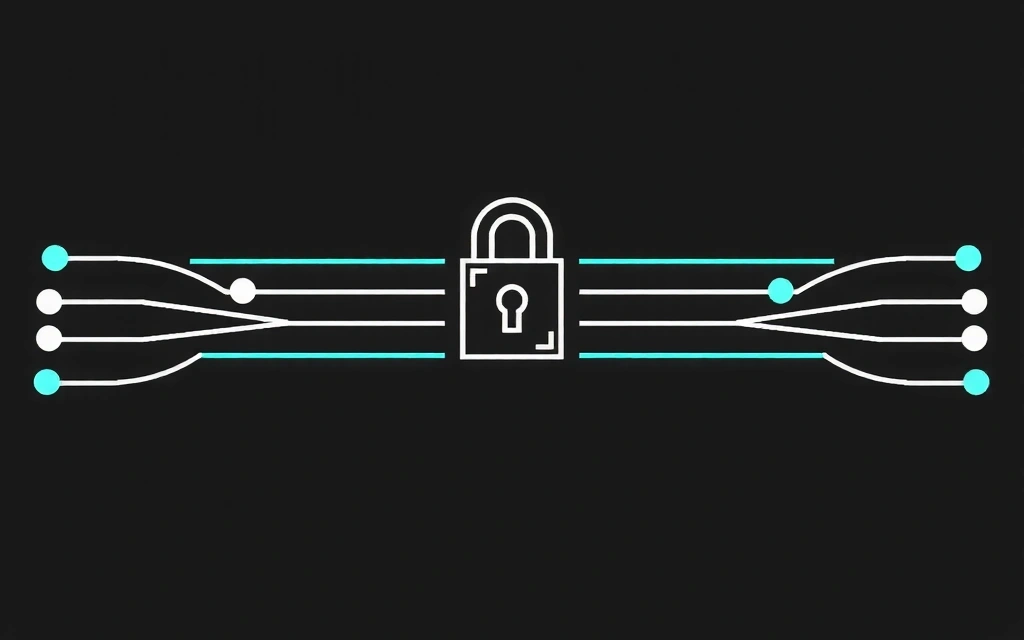 Digital privacy lock icon representing data security