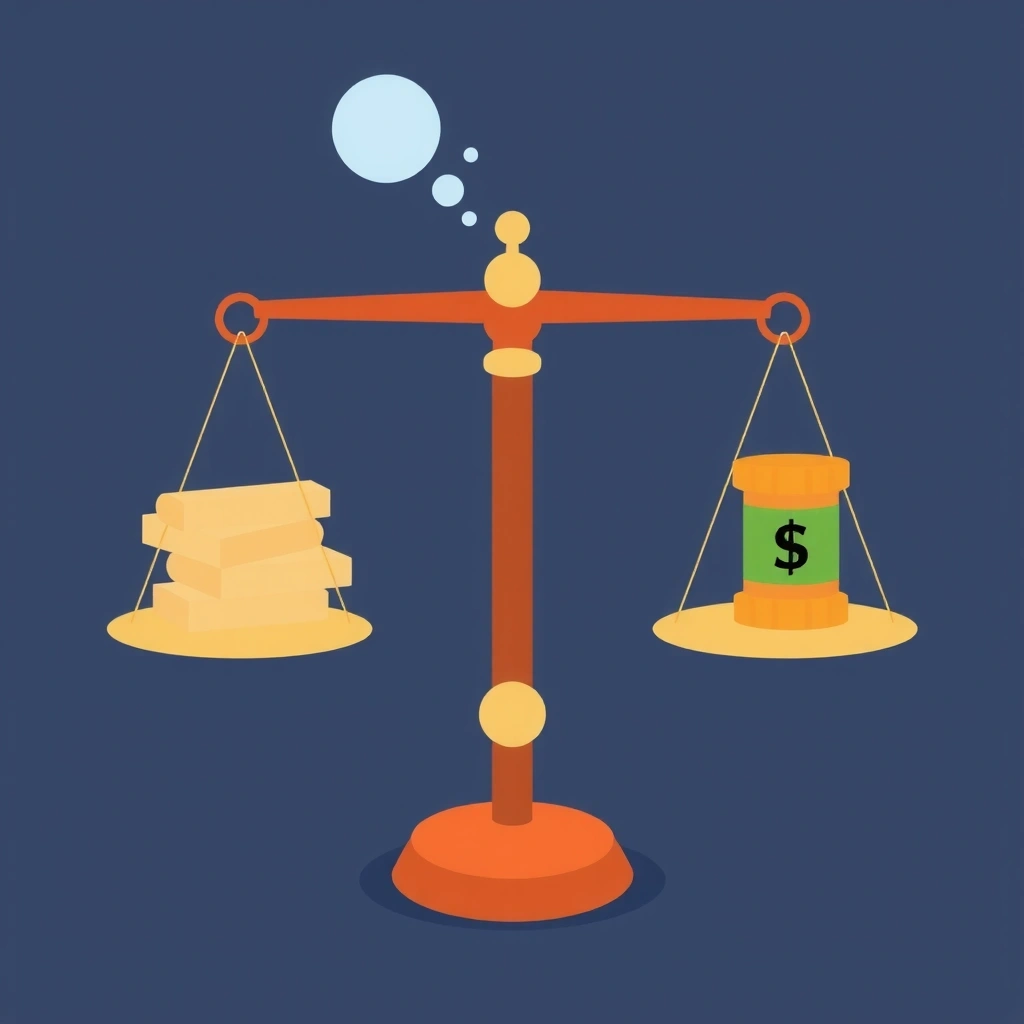 Abstract legal scales illustration